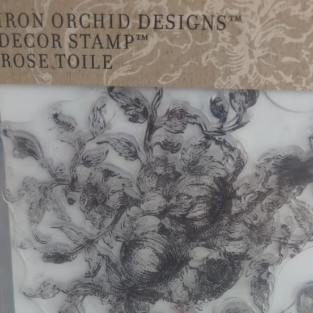 Iron Orchid Designs Decor Stamp Rose Toile IOD #0059 - Picture 2 of 5